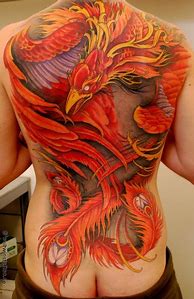 Image result for Fiery Phoenix Tattoo