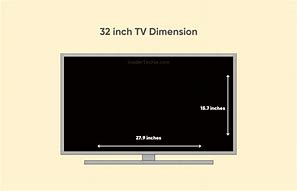 Image result for 32 Inch TV Size