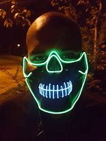 Image result for Neon Skull Mask