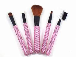Image result for Pink Makeup Brushes with Stones