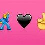 Image result for Emoji Love Hitam