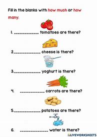 Image result for How Many Worksheet for Class 2