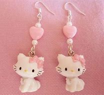 Image result for Kawaii Hello Kitty Earrings