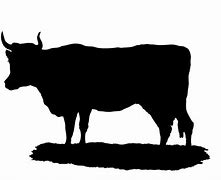 Image result for Cow Silhouette Clip Art Black and White