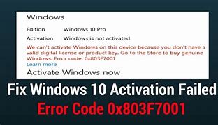 Image result for Windows Activation Failed