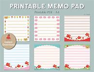 Image result for Free Printable Memo Sheets