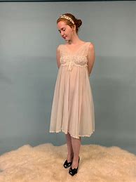 Image result for Empire Waist Sheer Nightgown