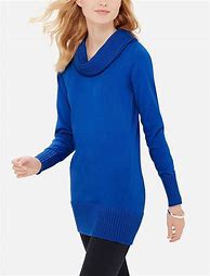 Image result for Drape Neck Tunic Sweater