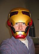 Image result for Cardboard Iron Man Helmet