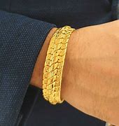 Image result for Gold Male Bracelet