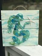 Image result for Barbed Wire Art with Sea Glass