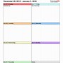 Image result for One Week Schedule Template