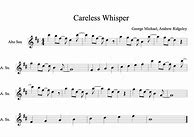 Image result for Careless Whisper Alto Saxophone Sheet Music