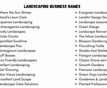 Image result for Landscaping Company Name Ideas