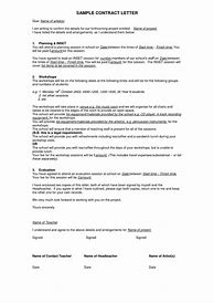 Image result for Written Contract Examples
