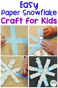 Image result for Simple Snowflake Craft for Kids