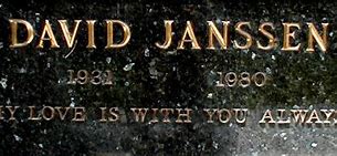 Image result for David Janssen Find a Grave