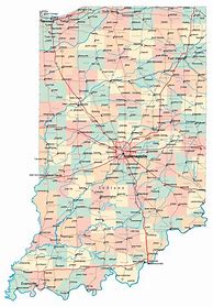 Image result for Big Indiana State Map