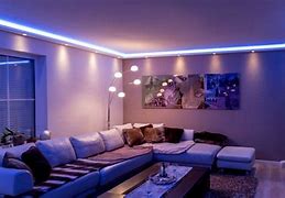 Image result for LED Lights Behind Couch