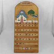 Image result for Wood Hanging Calendar