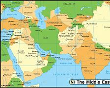 Image result for Middle East Countries and Water Map