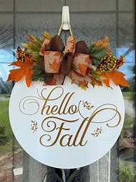 Image result for Adorable Fall Door Hangers