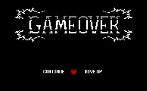 Image result for Deltarune Game Over Screen