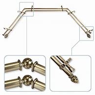 Image result for Antique Brass Double Curtain Rod
