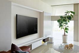 Image result for flat panel tvs flush with walls