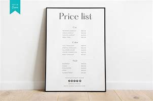 Image result for Price List Board