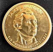 Image result for James Monroe One Dollar Gold Coin