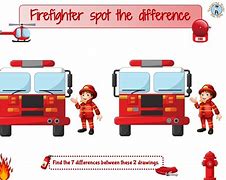 Image result for Find 5 Differences Firefighter