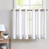 Image result for White Curtains 36 Inches Long