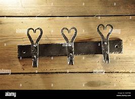 Image result for Wrought Iron Heart Wall Hooks