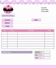 Image result for Invoice Fore Cake