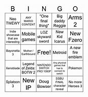 Image result for Nintendo Fanboy Bingo