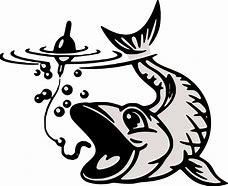 Image result for Hooked Fish Clip Art