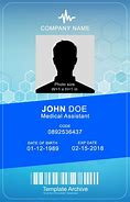 Image result for Medical ID Card Templates