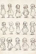 Image result for How to Draw a Little Girl Different Views