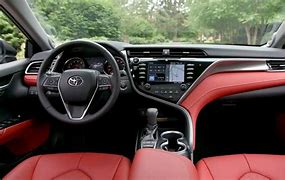 Image result for Toyota Camry 2018 Black with Red Interior