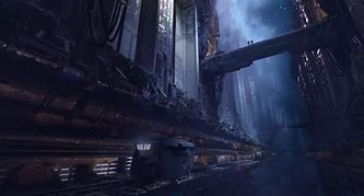 Image result for Futuristic Factory Concept Art