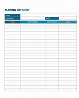 Image result for Email Contact List Template