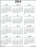 Image result for 2024 Calendar Printable Black and White