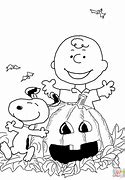 Image result for Charlie Brown Halloween Coloring