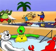 Image result for Pool Party Cartoon Meme