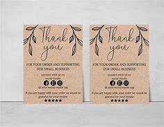 Image result for Thank You for Your Purchase Cards