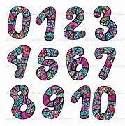 Image result for Decorative Numbers in Re Colour
