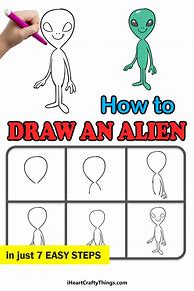 Image result for Step by Step Alien Drawing