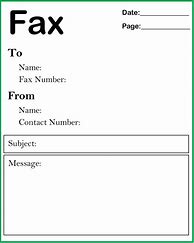 Image result for Basic Fax Cover Letter