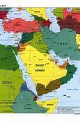 Image result for Labeled Map of Middle East